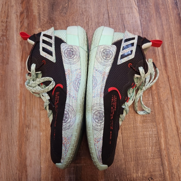 Adidas Dame 7 EXT/PLY black clear mint basketball shoes - Picture 3 of 9